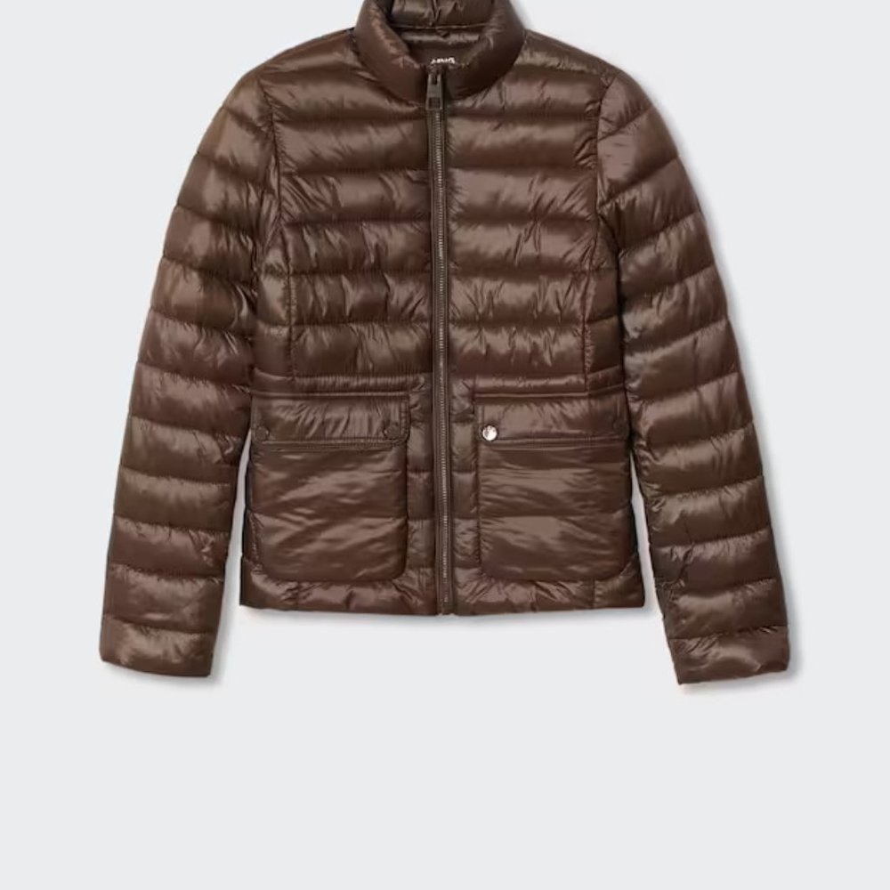 Pocket quilted puffer jacket
